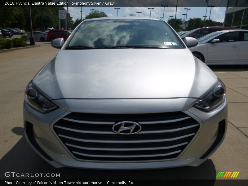 Symphony Silver / Gray 2018 Hyundai Elantra Value Edition