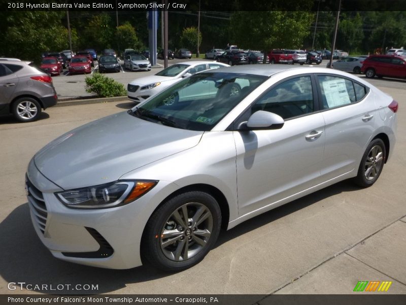Symphony Silver / Gray 2018 Hyundai Elantra Value Edition