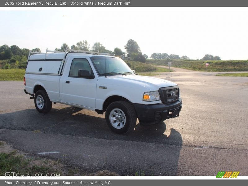 Oxford White / Medium Dark Flint 2009 Ford Ranger XL Regular Cab