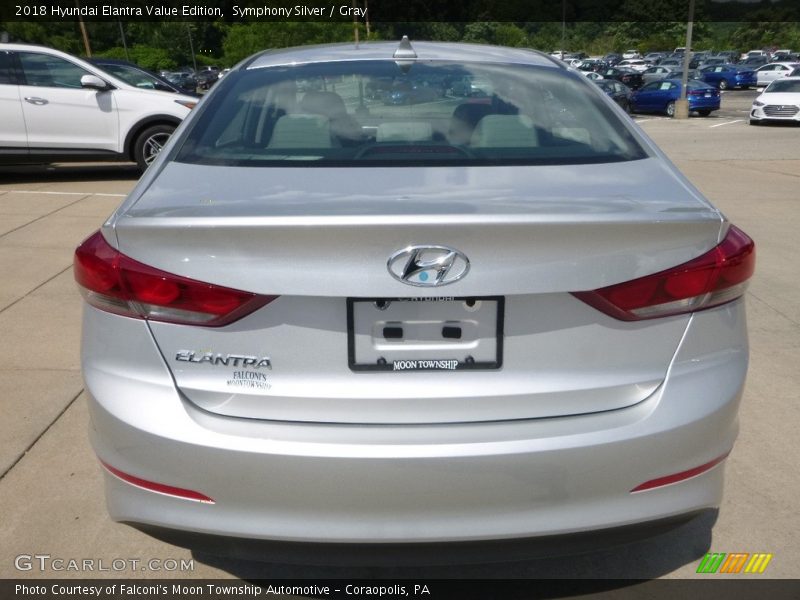 Symphony Silver / Gray 2018 Hyundai Elantra Value Edition