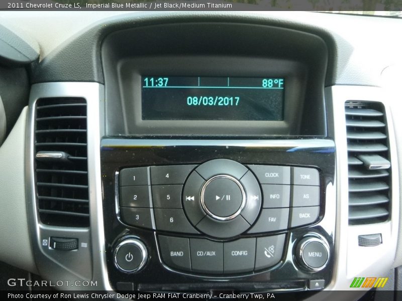 Imperial Blue Metallic / Jet Black/Medium Titanium 2011 Chevrolet Cruze LS