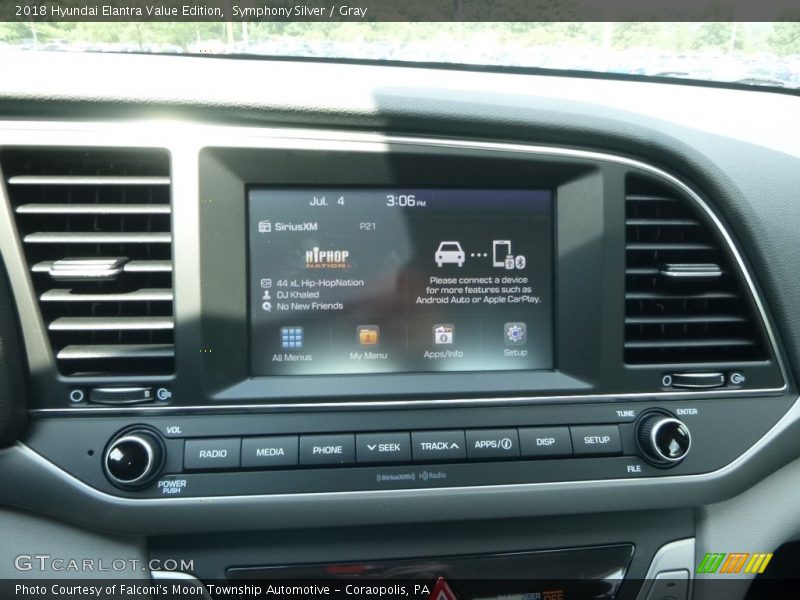 Symphony Silver / Gray 2018 Hyundai Elantra Value Edition