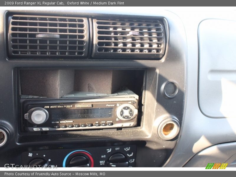 Oxford White / Medium Dark Flint 2009 Ford Ranger XL Regular Cab