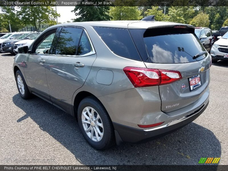 Pepperdust Metallic / Jet Black 2018 Chevrolet Equinox LT AWD