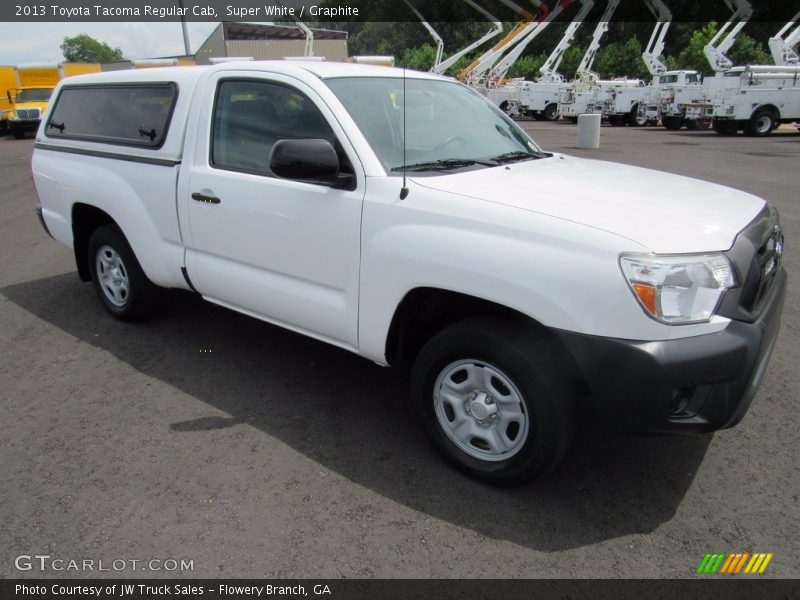 Super White / Graphite 2013 Toyota Tacoma Regular Cab