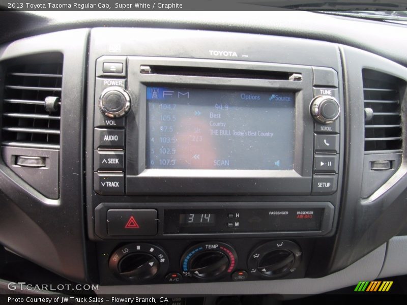 Super White / Graphite 2013 Toyota Tacoma Regular Cab