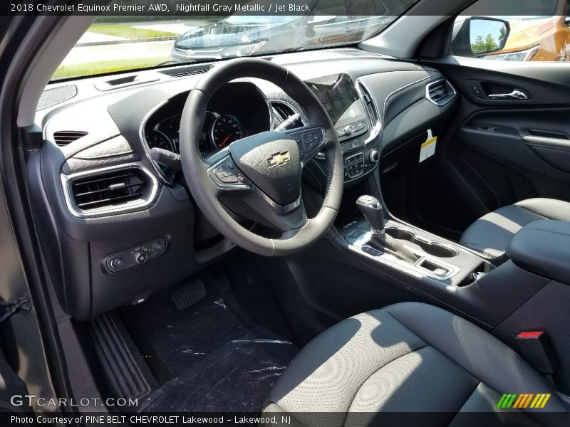 Nightfall Gray Metallic / Jet Black 2018 Chevrolet Equinox Premier AWD