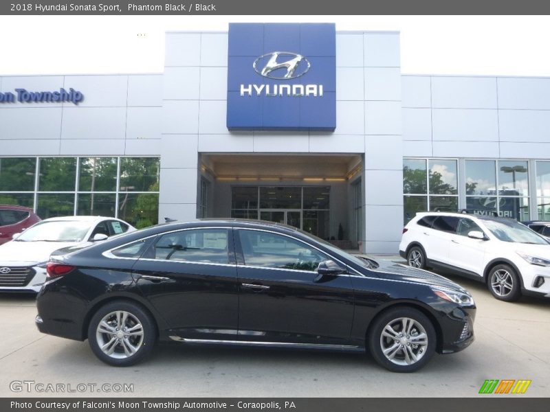 Phantom Black / Black 2018 Hyundai Sonata Sport