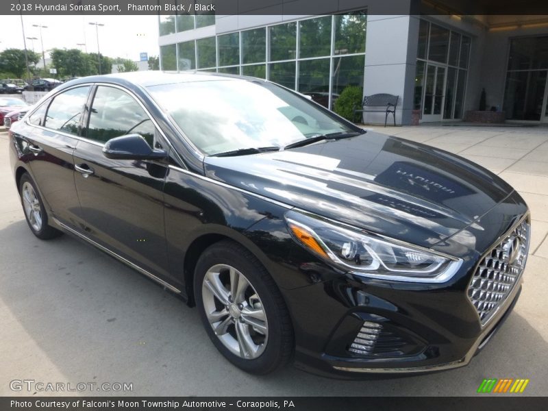 Phantom Black / Black 2018 Hyundai Sonata Sport