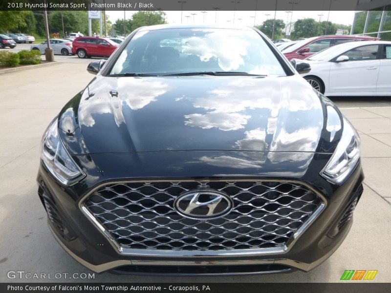 Phantom Black / Black 2018 Hyundai Sonata Sport