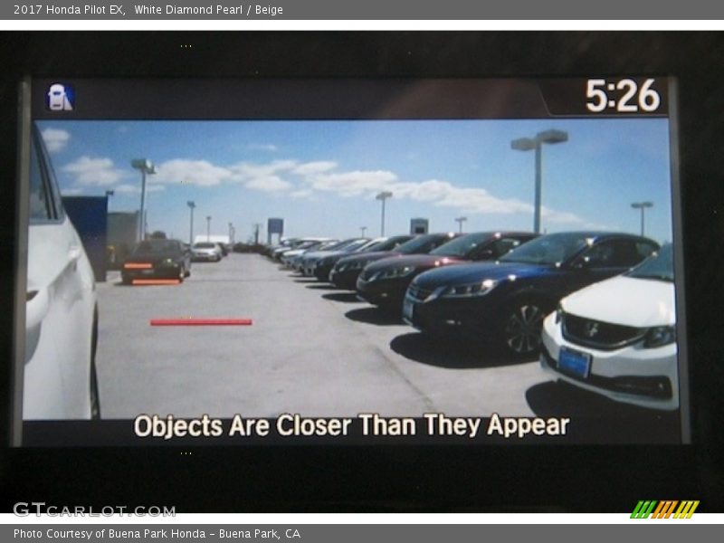 White Diamond Pearl / Beige 2017 Honda Pilot EX