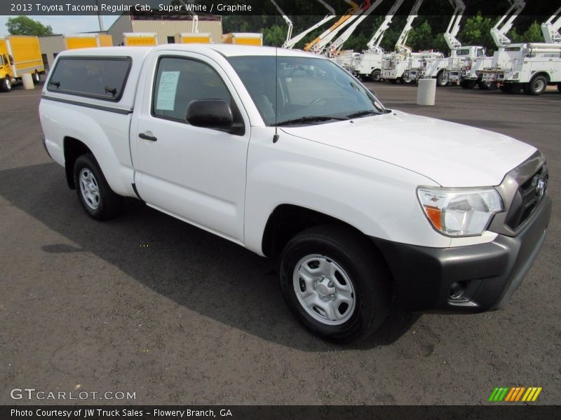 Super White / Graphite 2013 Toyota Tacoma Regular Cab