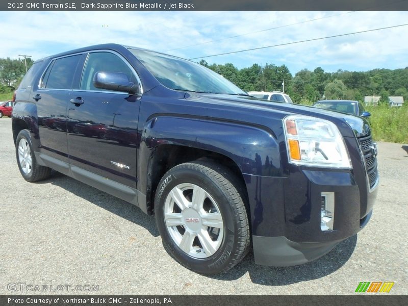 Dark Sapphire Blue Metallic / Jet Black 2015 GMC Terrain SLE