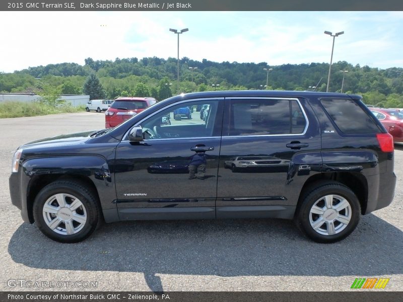 Dark Sapphire Blue Metallic / Jet Black 2015 GMC Terrain SLE