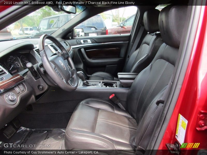 Red Candy Metallic / Charcoal Black/Fine Line Ebony 2010 Lincoln MKS EcoBoost AWD