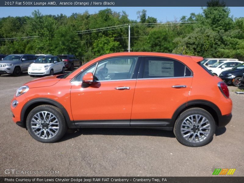  2017 500X Lounge AWD Arancio (Orange)