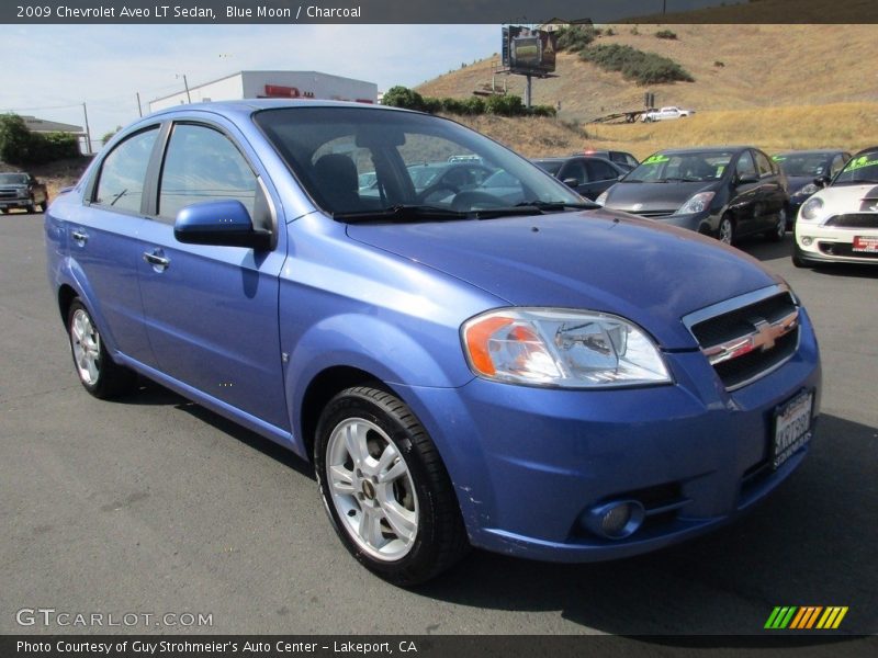 Blue Moon / Charcoal 2009 Chevrolet Aveo LT Sedan