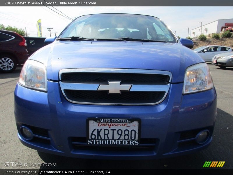 Blue Moon / Charcoal 2009 Chevrolet Aveo LT Sedan