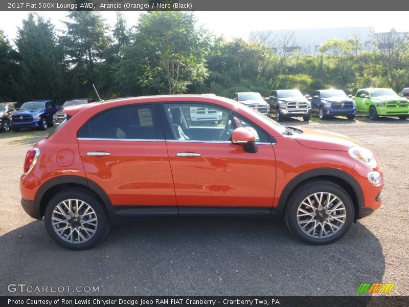 Arancio (Orange) / Nero (Black) 2017 Fiat 500X Lounge AWD
