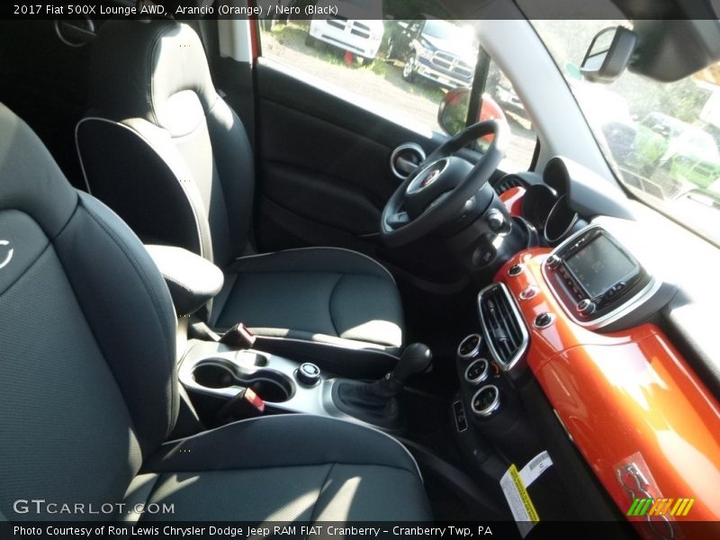 Arancio (Orange) / Nero (Black) 2017 Fiat 500X Lounge AWD