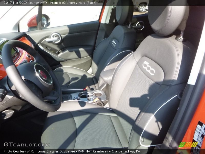 Arancio (Orange) / Nero (Black) 2017 Fiat 500X Lounge AWD
