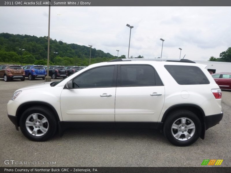 Summit White / Ebony 2011 GMC Acadia SLE AWD