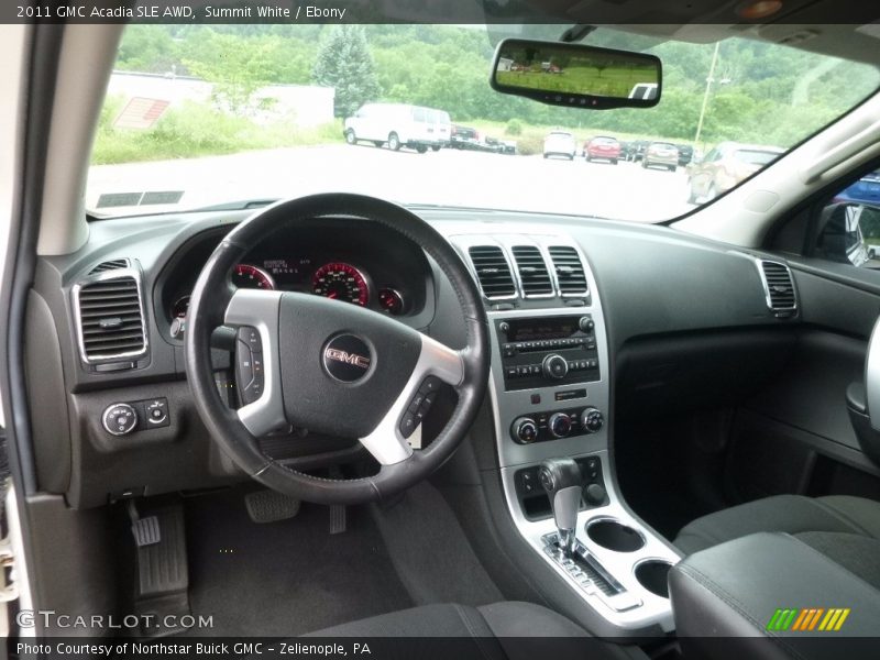 Summit White / Ebony 2011 GMC Acadia SLE AWD