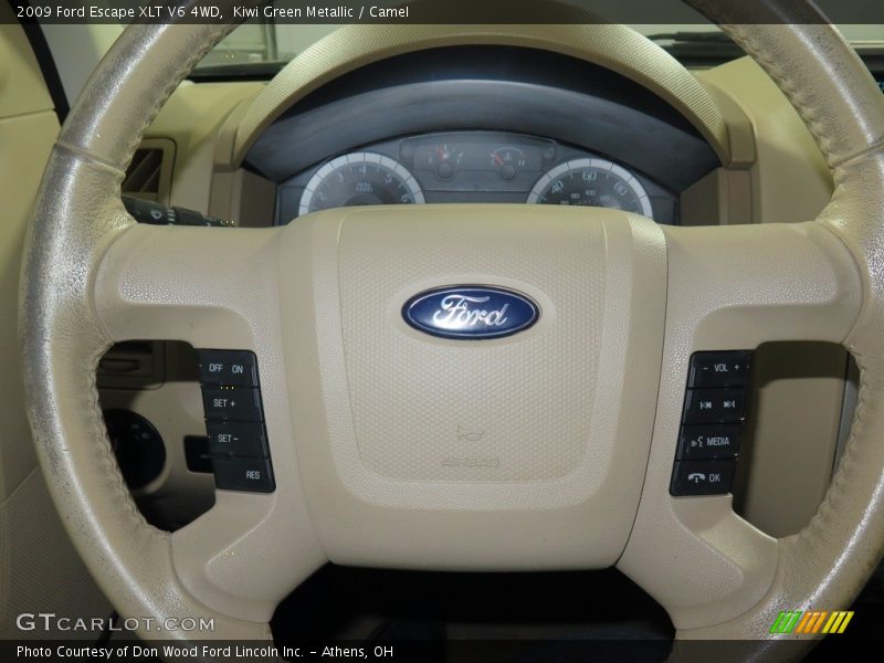 Kiwi Green Metallic / Camel 2009 Ford Escape XLT V6 4WD