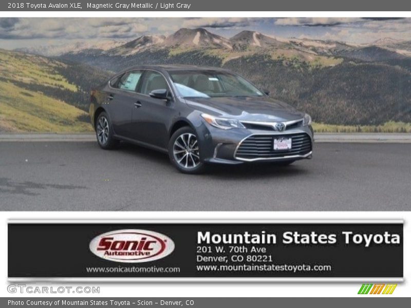 Magnetic Gray Metallic / Light Gray 2018 Toyota Avalon XLE