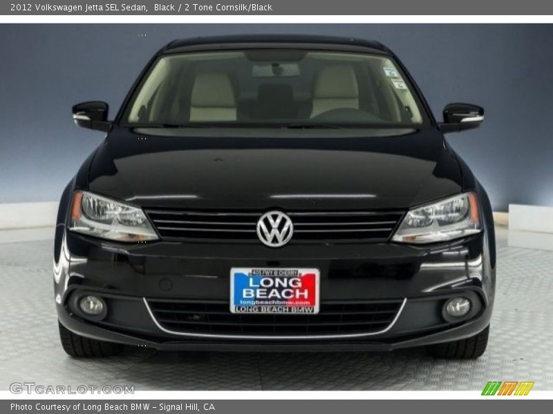 Black / 2 Tone Cornsilk/Black 2012 Volkswagen Jetta SEL Sedan