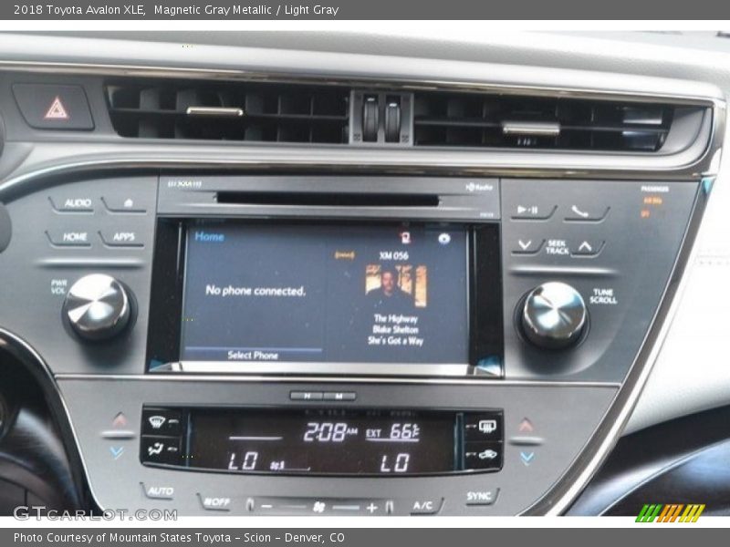 Magnetic Gray Metallic / Light Gray 2018 Toyota Avalon XLE
