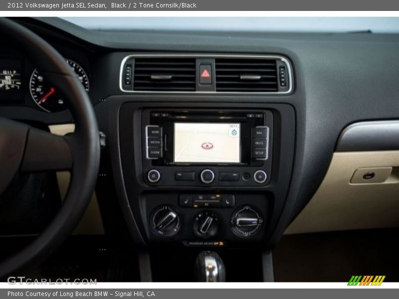 Black / 2 Tone Cornsilk/Black 2012 Volkswagen Jetta SEL Sedan