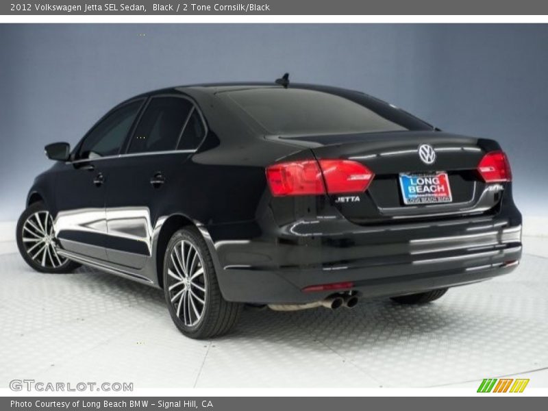 Black / 2 Tone Cornsilk/Black 2012 Volkswagen Jetta SEL Sedan