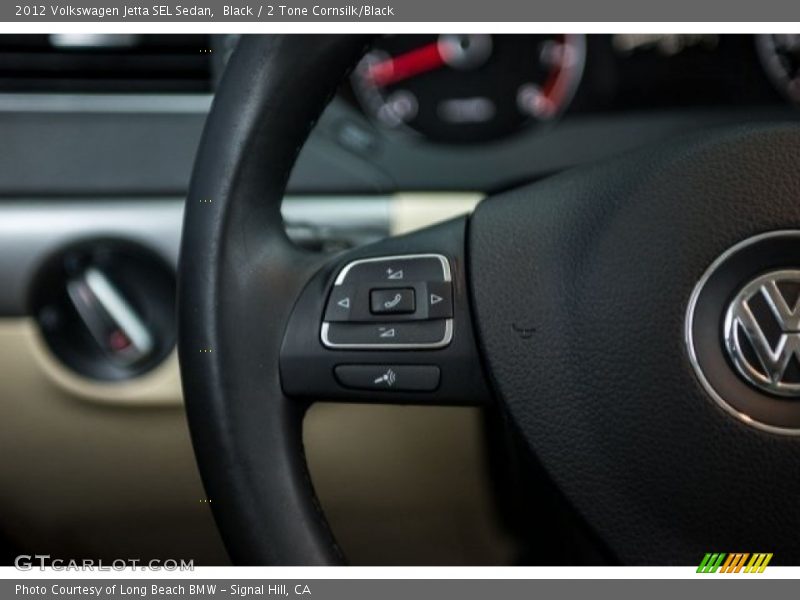 Black / 2 Tone Cornsilk/Black 2012 Volkswagen Jetta SEL Sedan