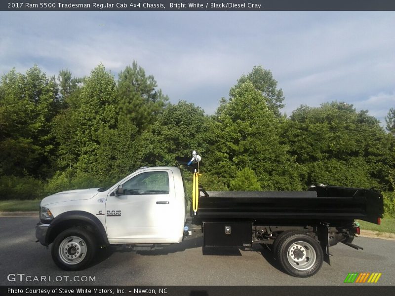 Bright White / Black/Diesel Gray 2017 Ram 5500 Tradesman Regular Cab 4x4 Chassis