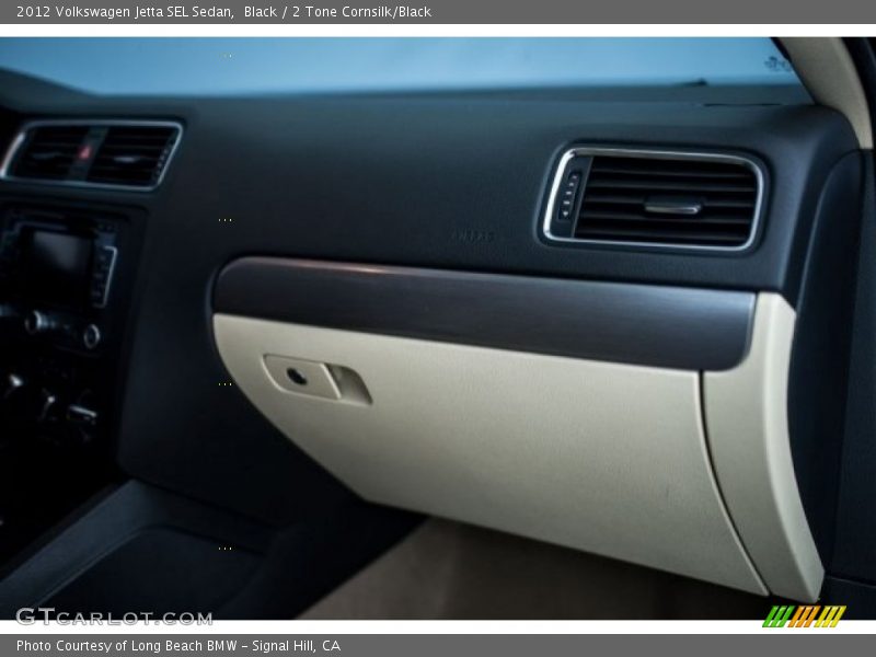 Black / 2 Tone Cornsilk/Black 2012 Volkswagen Jetta SEL Sedan