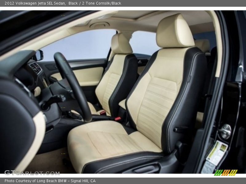 Black / 2 Tone Cornsilk/Black 2012 Volkswagen Jetta SEL Sedan