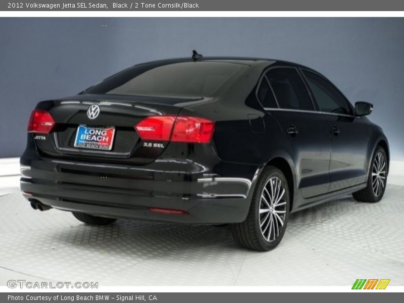 Black / 2 Tone Cornsilk/Black 2012 Volkswagen Jetta SEL Sedan