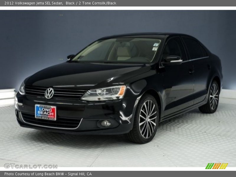Black / 2 Tone Cornsilk/Black 2012 Volkswagen Jetta SEL Sedan