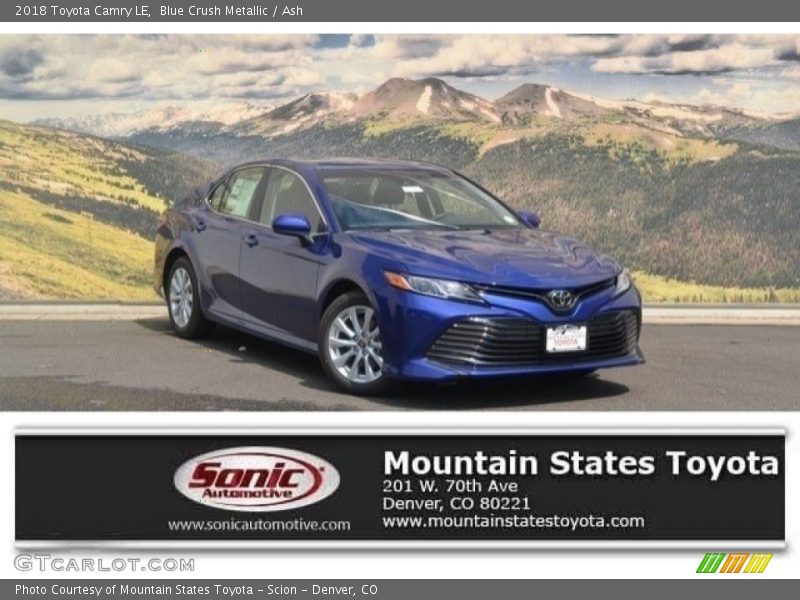 Blue Crush Metallic / Ash 2018 Toyota Camry LE