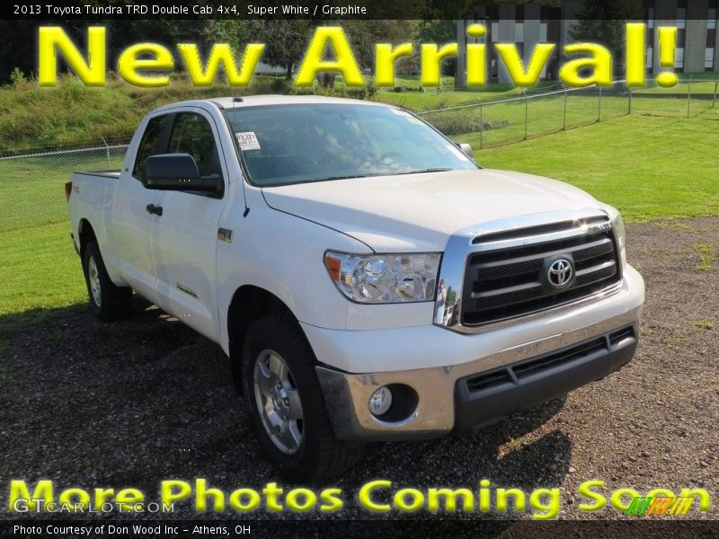 Super White / Graphite 2013 Toyota Tundra TRD Double Cab 4x4