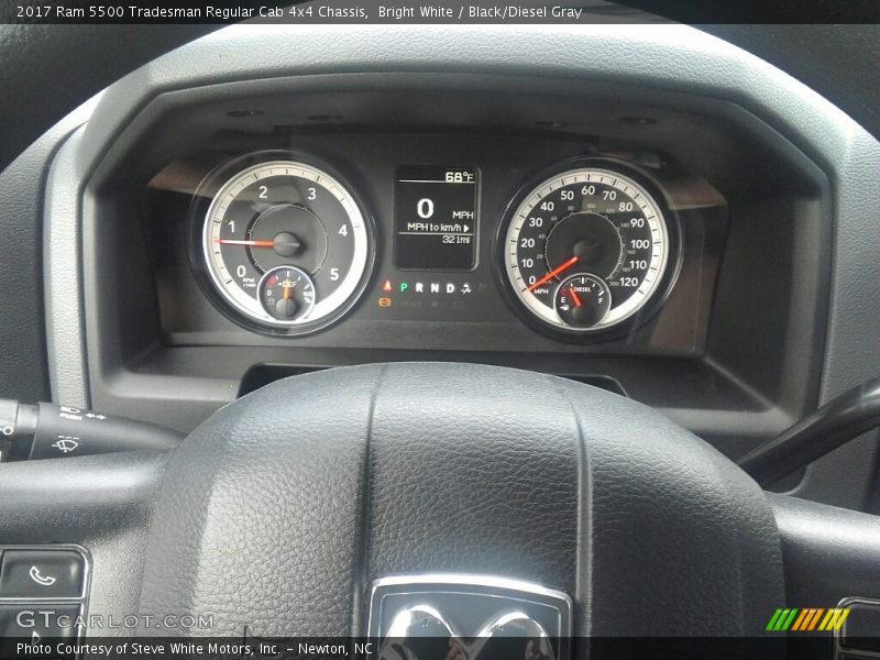 Bright White / Black/Diesel Gray 2017 Ram 5500 Tradesman Regular Cab 4x4 Chassis