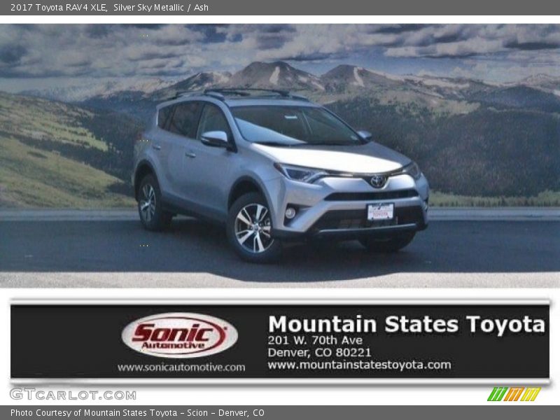 Silver Sky Metallic / Ash 2017 Toyota RAV4 XLE