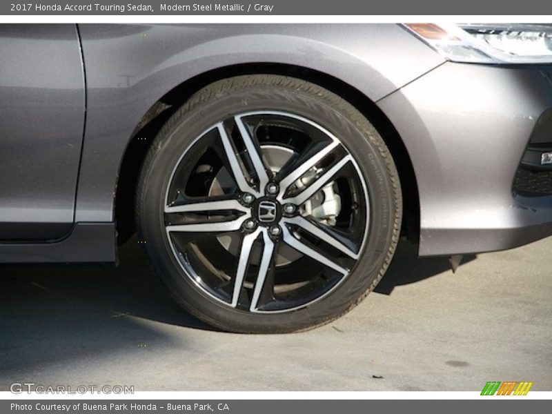 Modern Steel Metallic / Gray 2017 Honda Accord Touring Sedan