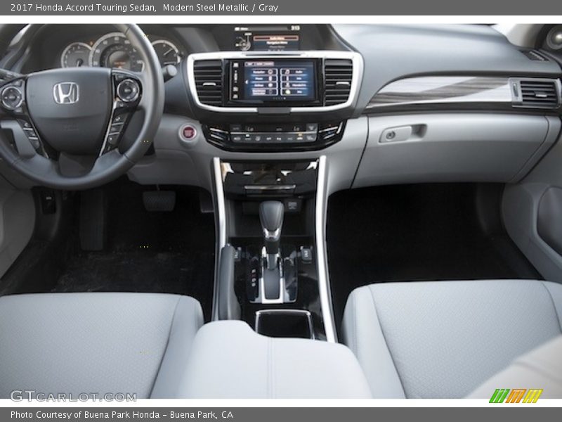 Modern Steel Metallic / Gray 2017 Honda Accord Touring Sedan