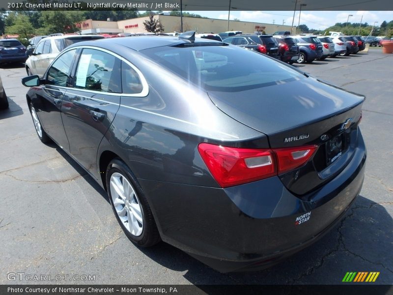 Nightfall Gray Metallic / Jet Black 2017 Chevrolet Malibu LT