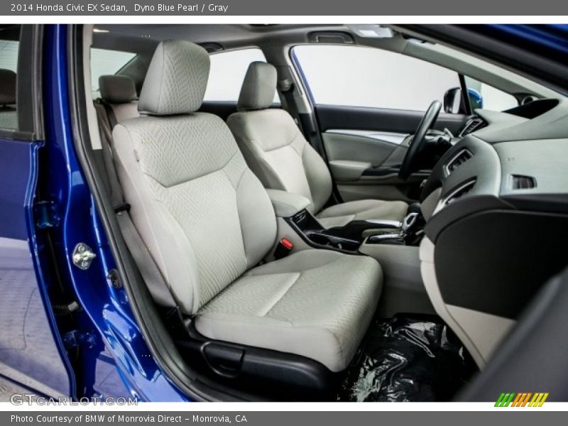 Dyno Blue Pearl / Gray 2014 Honda Civic EX Sedan