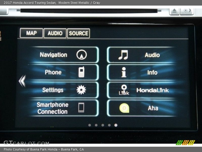 Modern Steel Metallic / Gray 2017 Honda Accord Touring Sedan