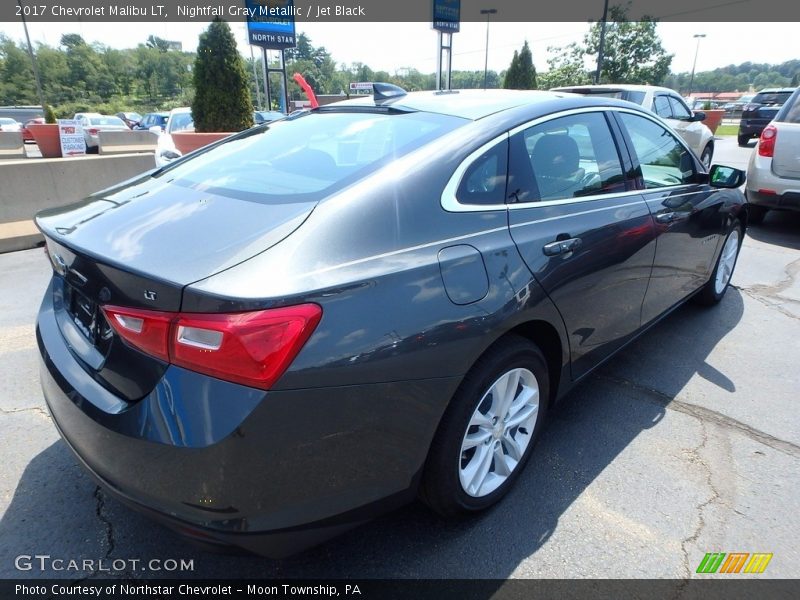 Nightfall Gray Metallic / Jet Black 2017 Chevrolet Malibu LT