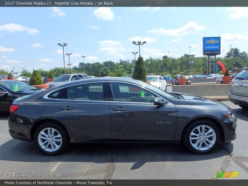 Nightfall Gray Metallic / Jet Black 2017 Chevrolet Malibu LT